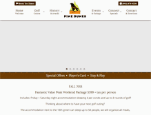 Tablet Screenshot of pinedunes.com